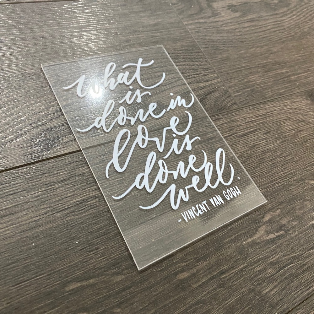 Handmade Acrylic Quote Decor Bundle